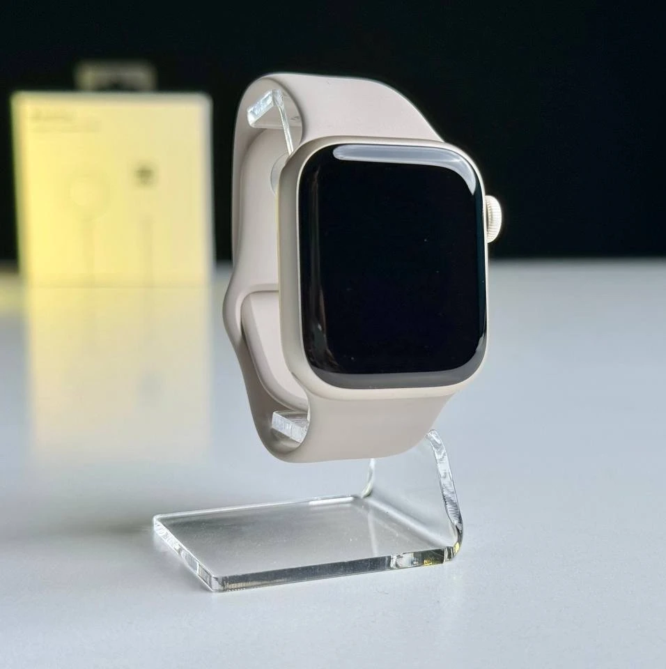 NEW NO BOX Apple Watch Series 9 GPS 41mm Starlight Aluminum Case with Starlight Sport Band - S/M (MR8T3)