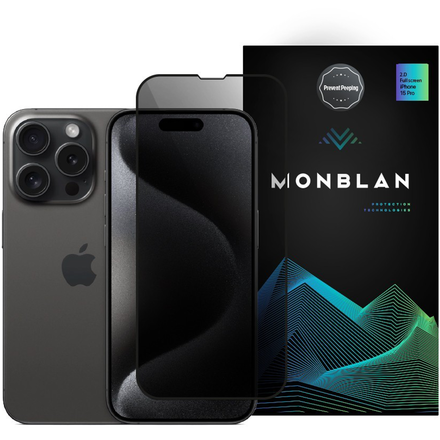 Защитное стекло конфиденциальности Monblan для iPhone 15 Pro Max