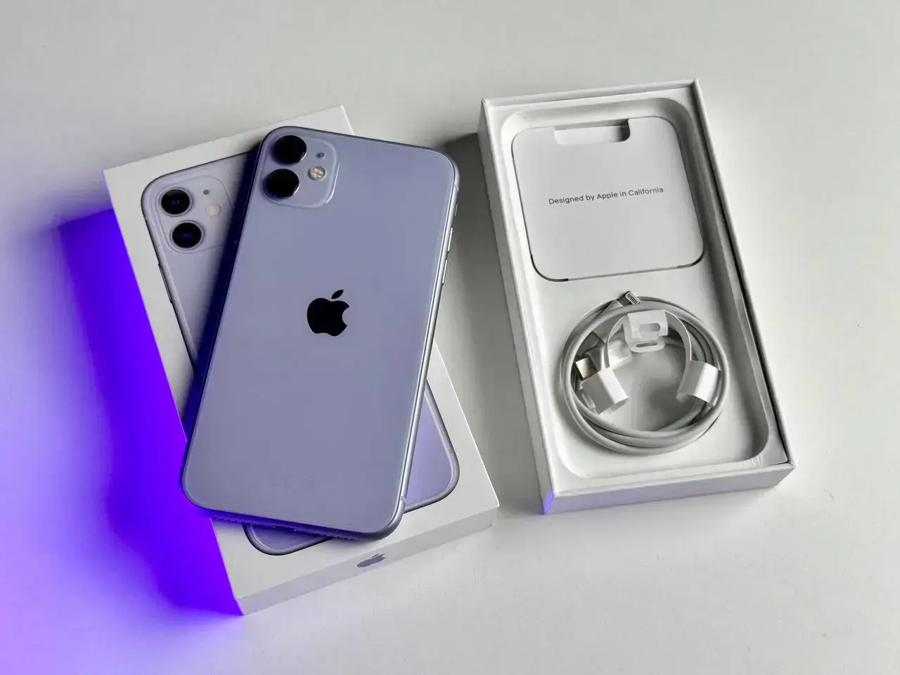 Б/У Apple iPhone 11 64GB Purple (MHCV3, MHDF3) - Состояние: хорошее | Аккумулятор: 100% | Комплект: полный | Гарантія: 1 мес.
