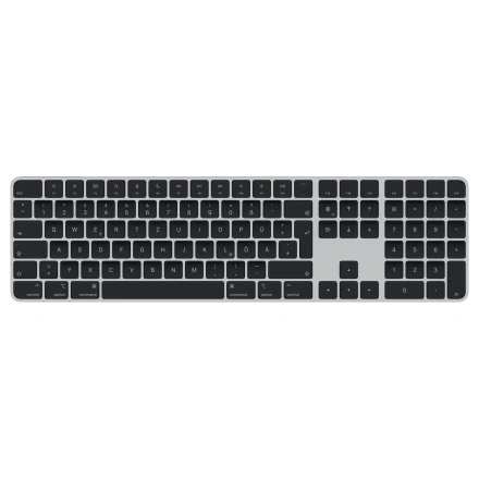 Клавиатура Apple Magic Keyboard with Touch ID and Numeric Keypad for Mac models with Apple silicon [Lightning] - German - Black Keys (MMMR3D/A)