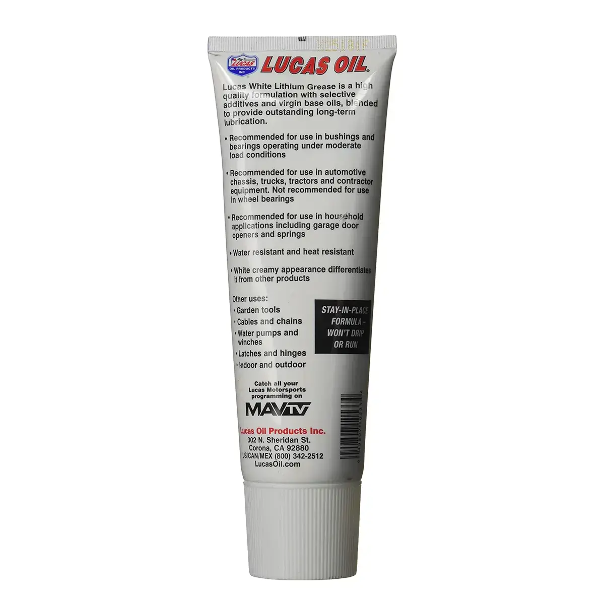 Белая литиевая смазка Lucas Oil 10533 White Lithium Grease