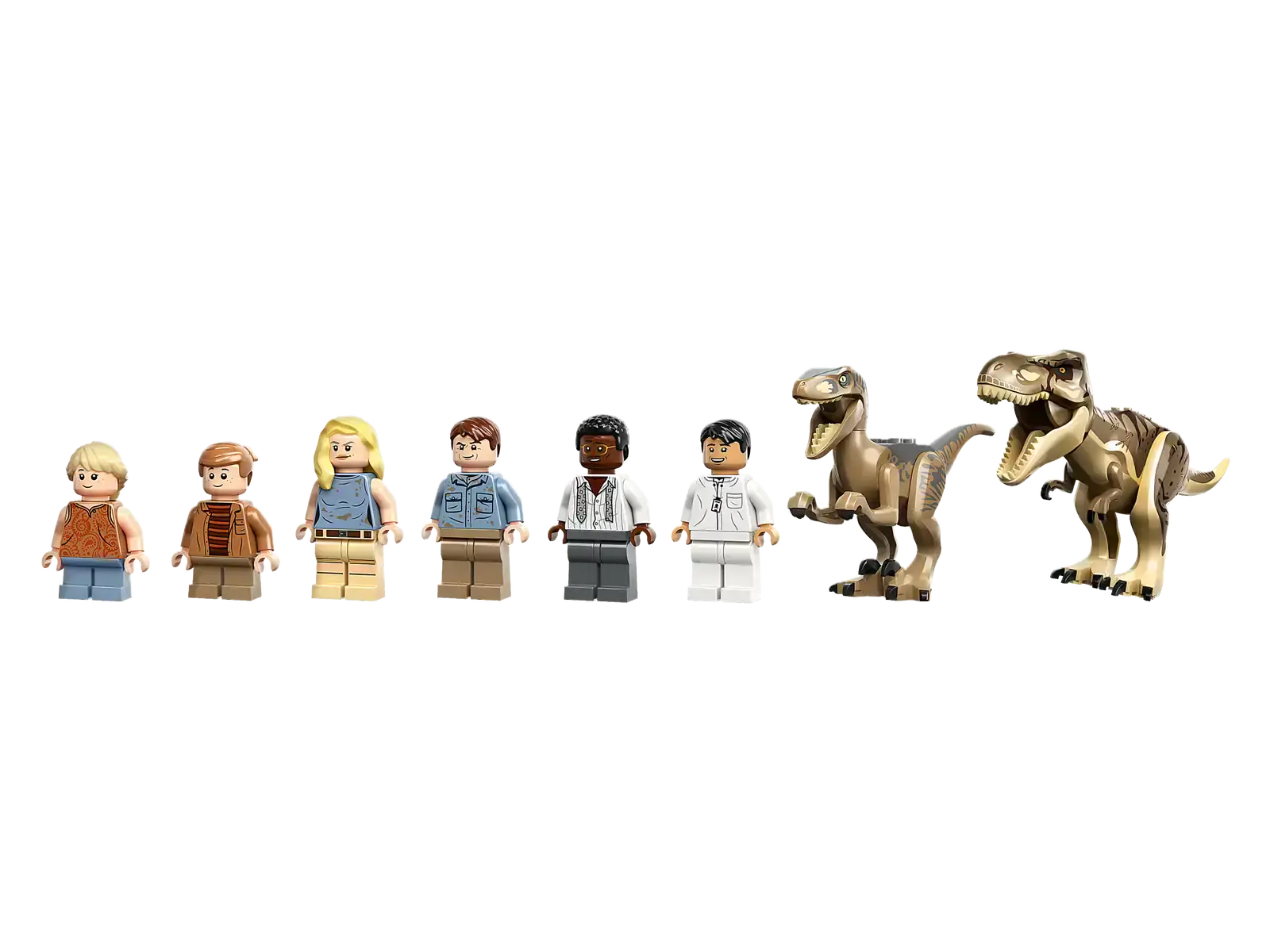 Блоковый конструктор LEGO Jurassic World Центр посетителей: Атака тиранозавра и раптора (76961)