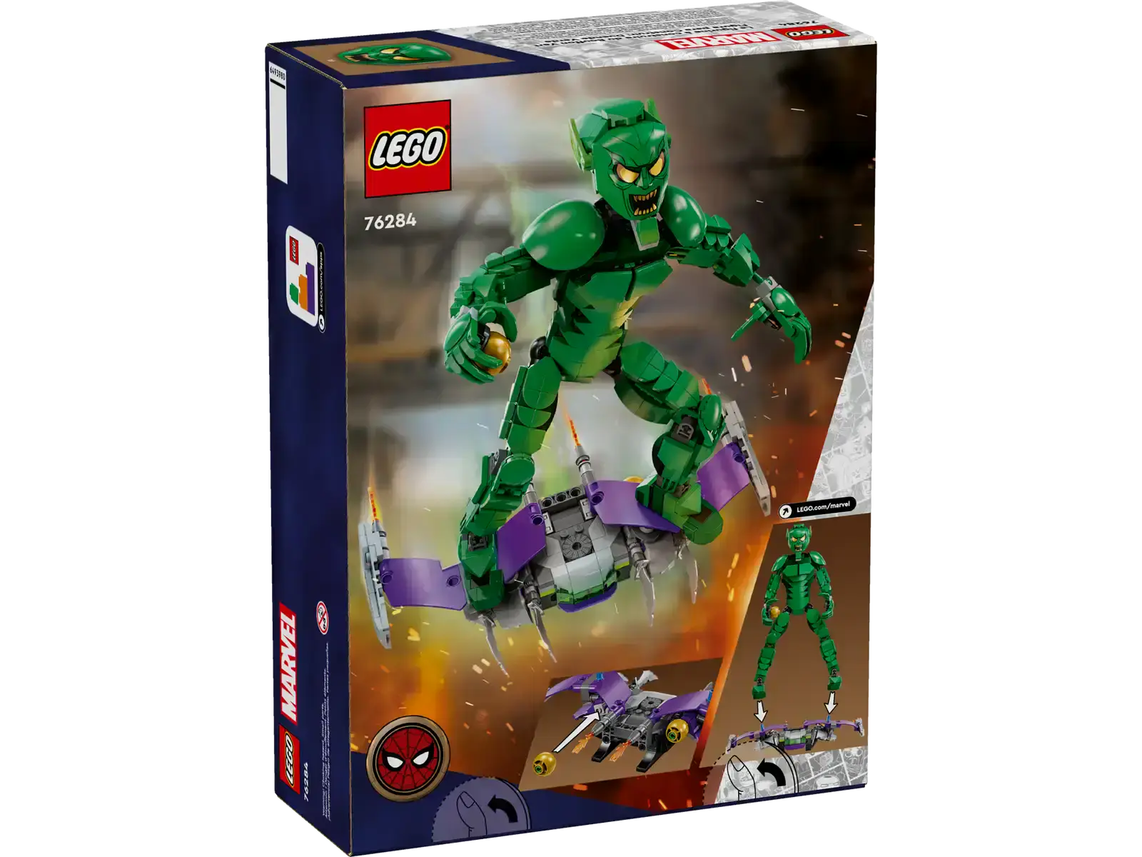Блоковый конструктор LEGO Marvel Фигурка Зеленого гоблина для сборки (76284)
