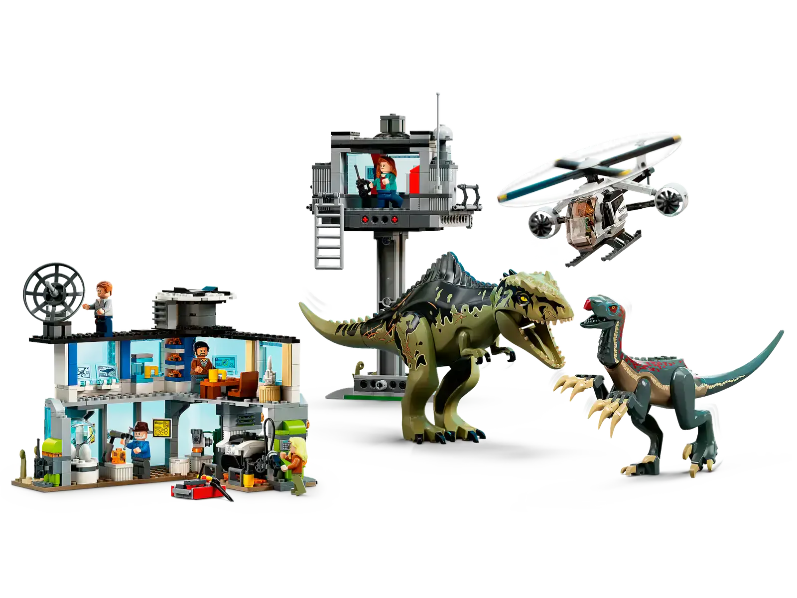 Блоковый конструктор LEGO Приступ гиганотозавра и терризинозавра (76949)