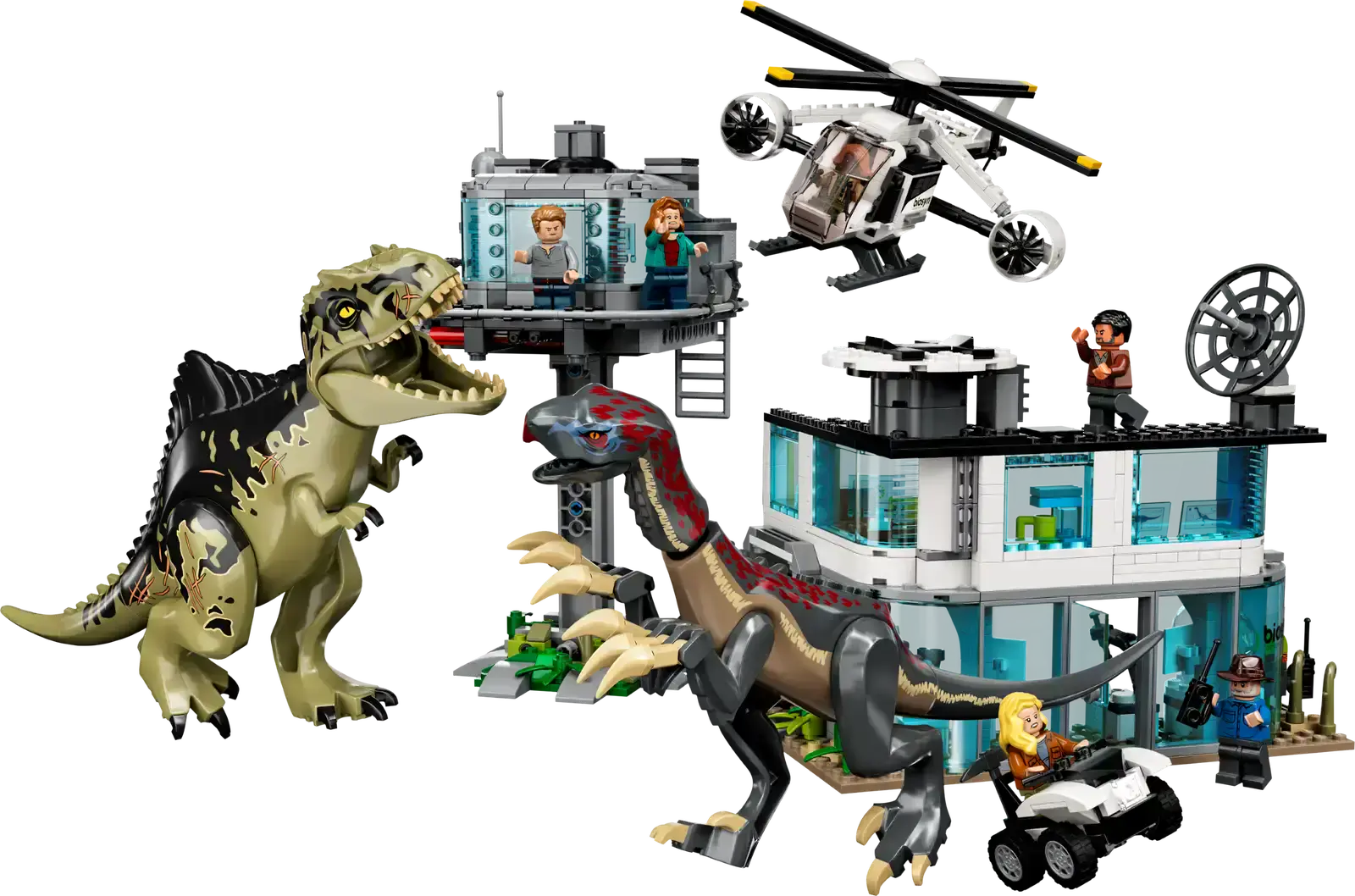 Блоковый конструктор LEGO Приступ гиганотозавра и терризинозавра (76949)
