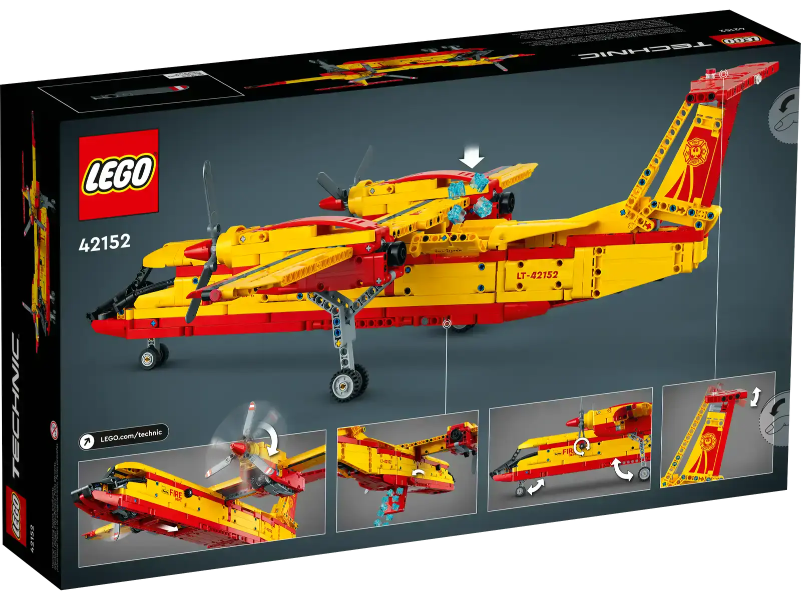 Блоковый конструктор LEGO Technic Пожарный самолет (42152)