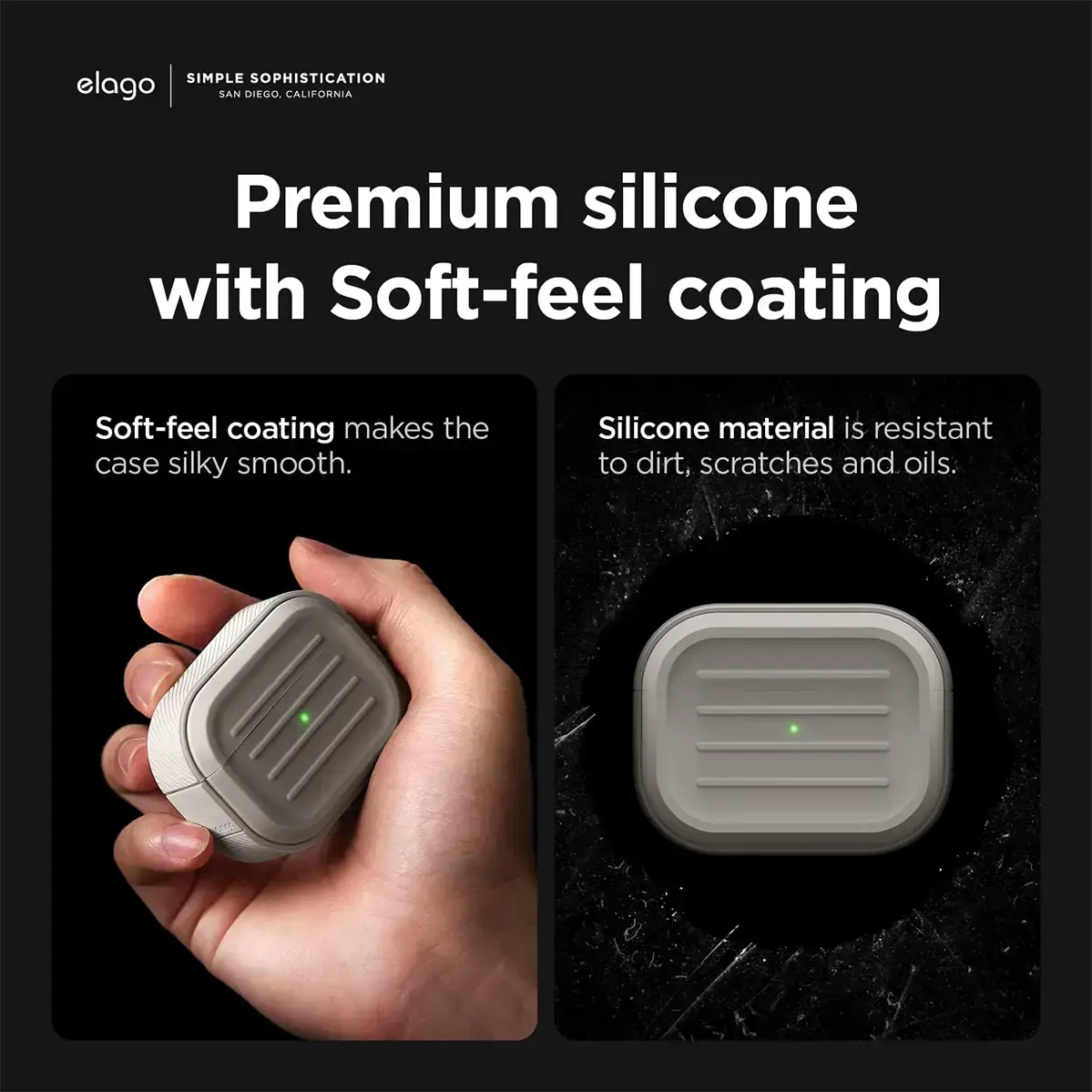 Чохол Elago Armor Case for Airpods Pro 2nd Gen - Stone (EAPP2C-ARMOR-ST)