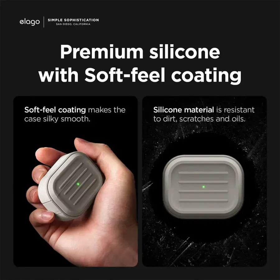 Чехол Elago Armor Case for Airpods Pro 2nd Gen - Stone (EAPP2C-ARMOR-ST)