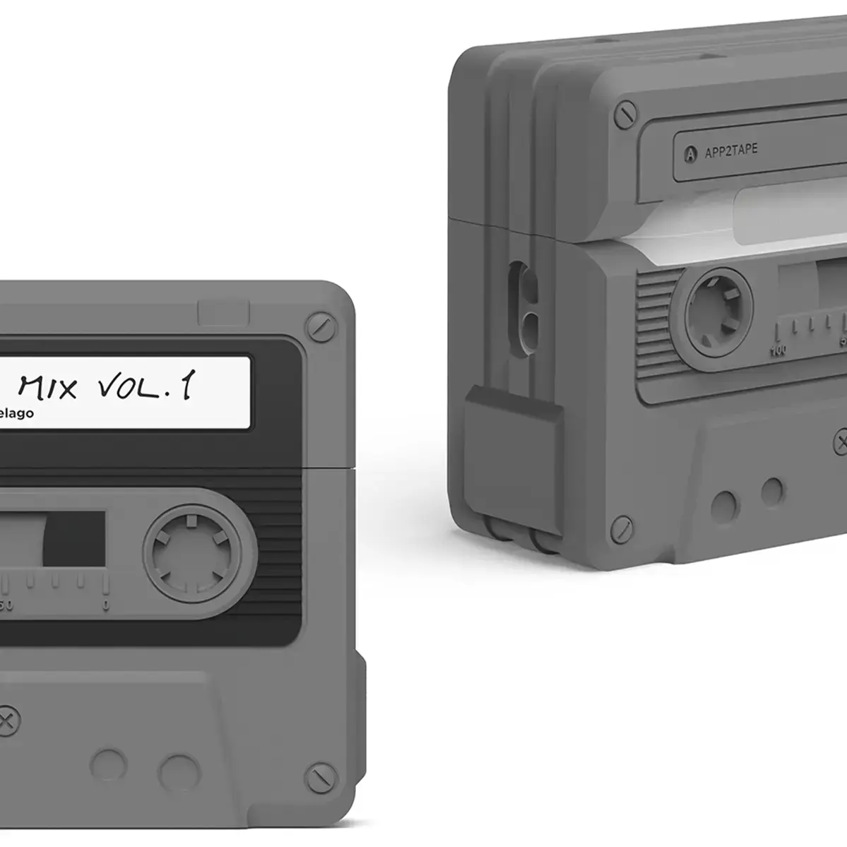 Чохол Elago Cassette Tape Case for Airpods Pro 2nd Gen - Black (EAPP2TAPE-BK+STR-BK)