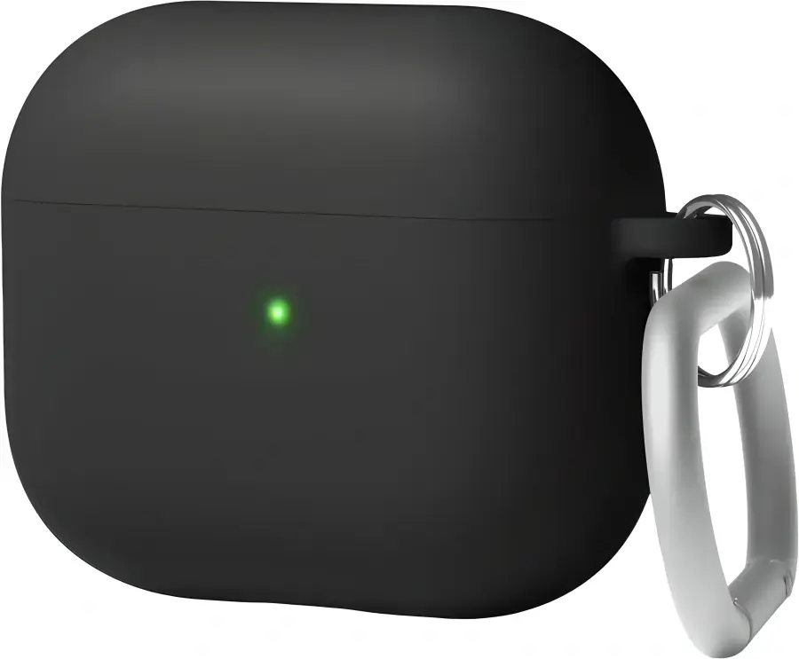 Чехол Elago Liquid Hybrid Case with Keychain for Airpods 3rd Gen - Black (EAP3RH-HANG-BK)