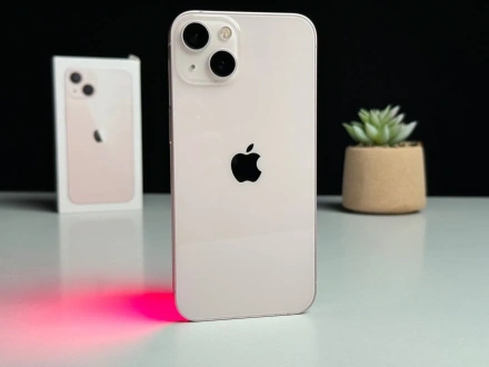 Б/У Apple iPhone 13 256GB Pink (MLMY3, MLQ83) - Состояние: идеальный | Аккумулятор: 90% | Комплект: полный | Гарантія: 1 мес.