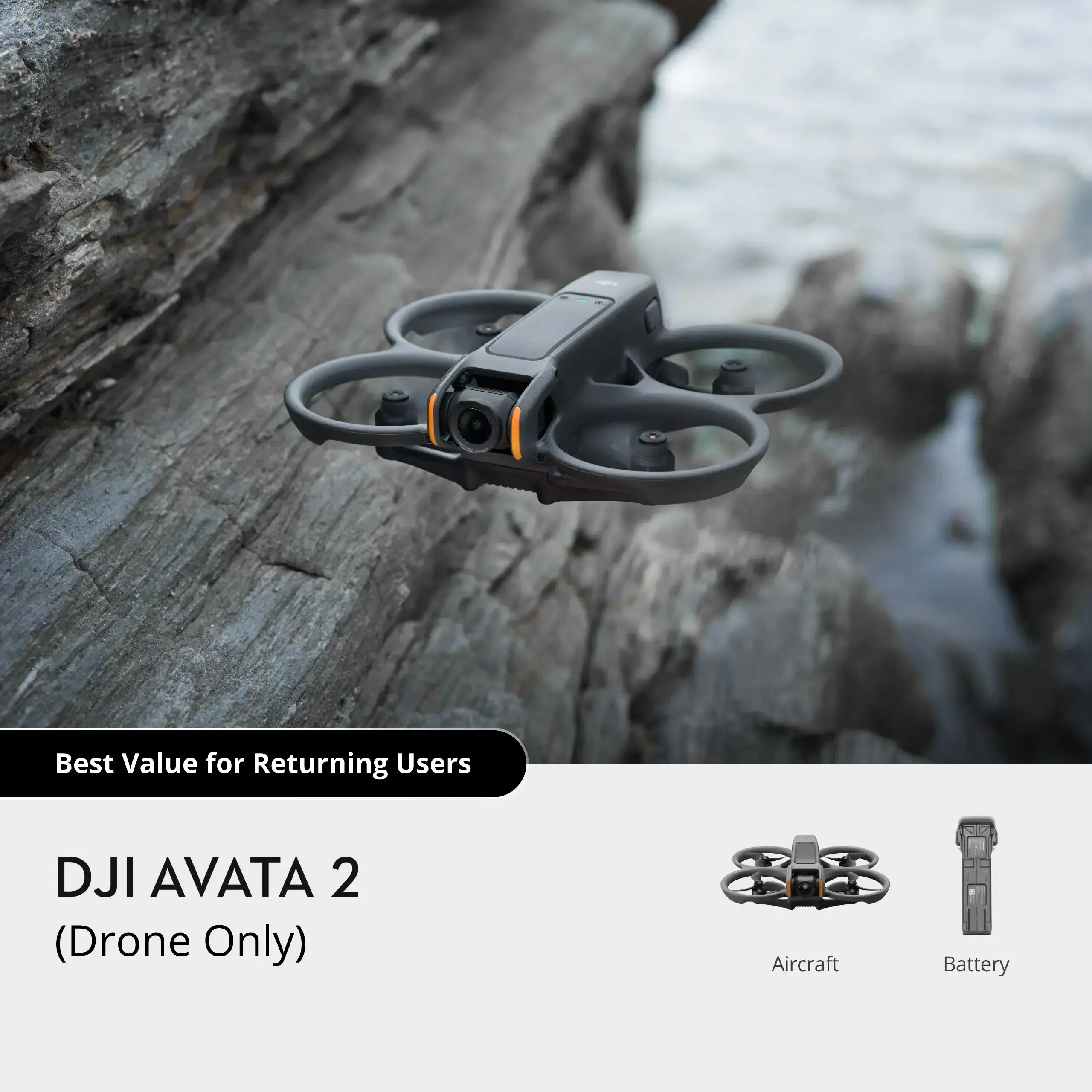 Квадрокоптер DJI Avata 2 [Drone Only] (CP.FP.00000149.02)