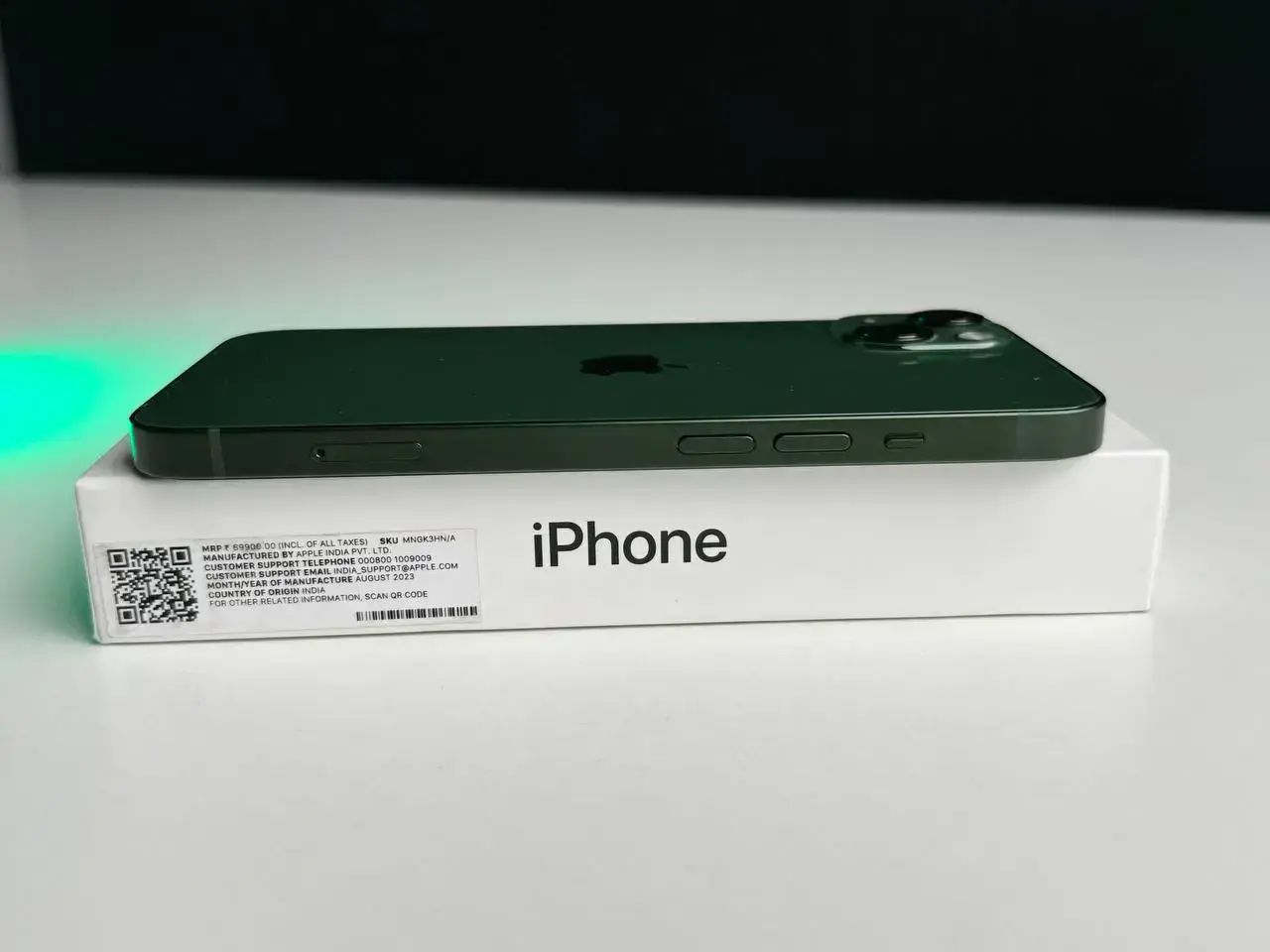 NEW SWAP Apple iPhone 13 128GB Green (MNGD3, MNGK3)🔋100%(Стан - 10/10, Комплект - Повний | гарантія - 1 міс.)