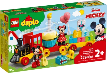 Блоковый конструктор LEGO DUPLO Праздничный поезд Микки и Минни (10941)