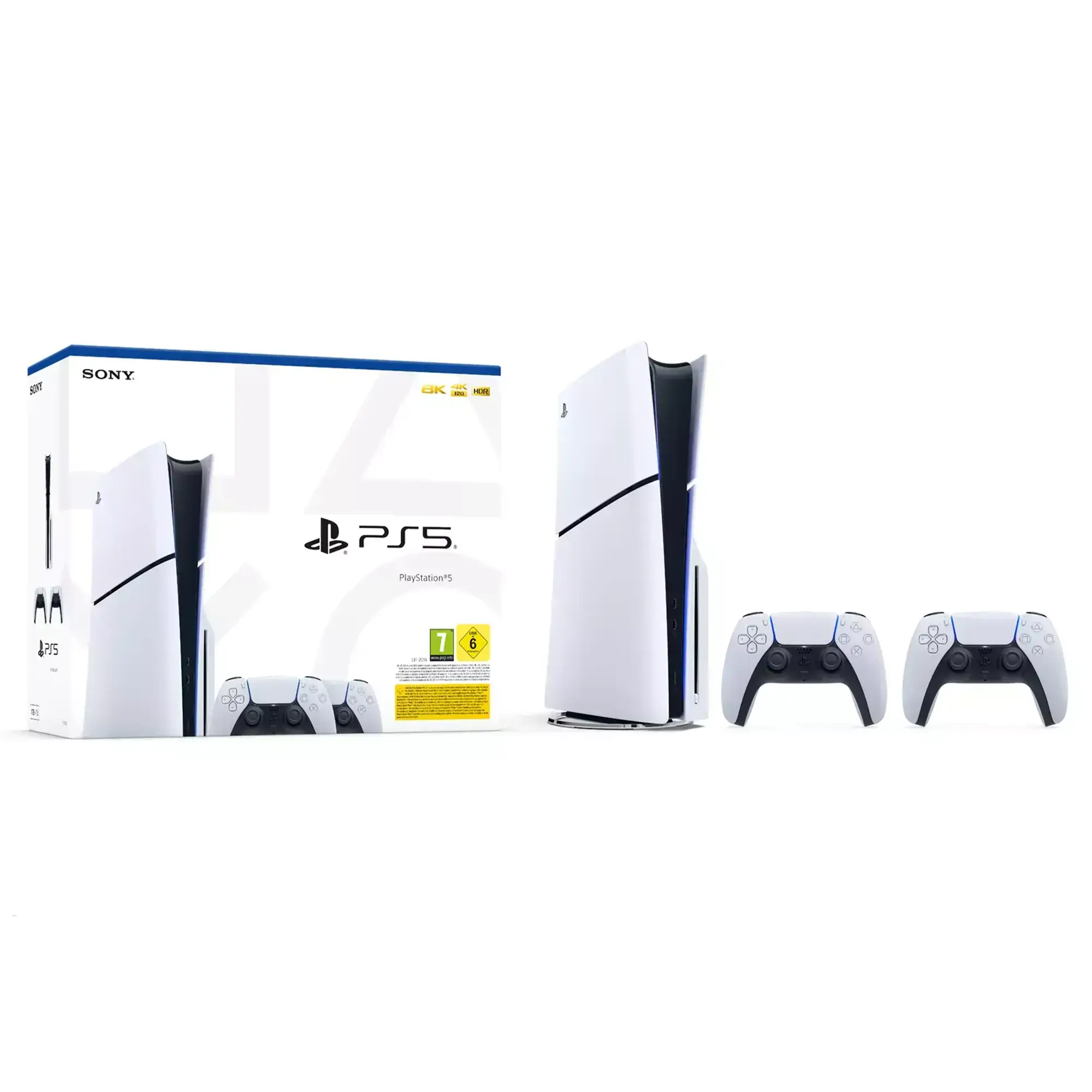 Стационарная игровая приставка Sony PlayStation 5 Slim Blu-Ray 1TB + DualSense Wireless Controller (1000042051)