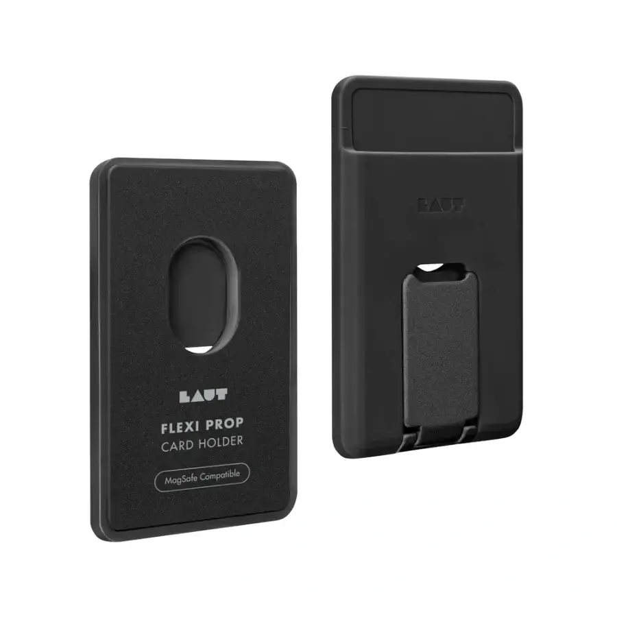 Тримач-гаманець LAUT FLEXI PROP Card Holder Compatible with MagSafe - Black (L_MS_FP_BK)