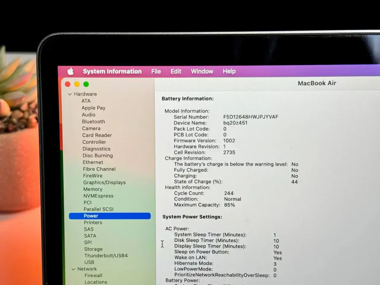 USED MacBook Air 13" Space Gray 2020 (MGN63) 🔋85% (Состояние - 8.5/10. Комплект - полный | гарантия - 1 мес.)