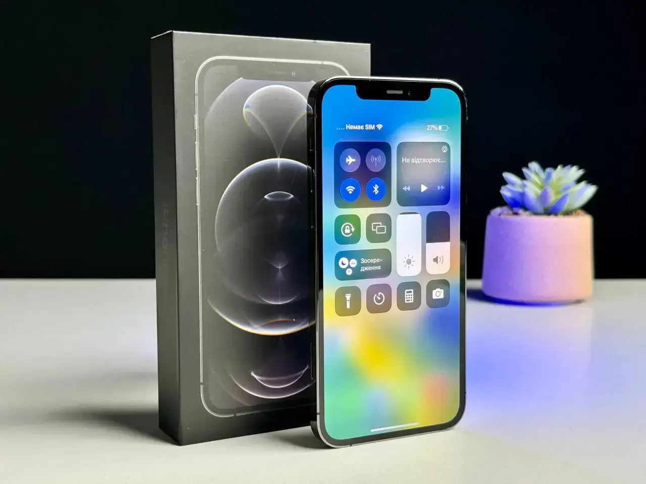 ВЖИВАНИЙ Apple iPhone 12 Pro 128GB Graphite (MGLN3, MGMK3) - Стан: гарний | Акумулятор: 100% | Комплект: повний | Гарантія: 1 міс.