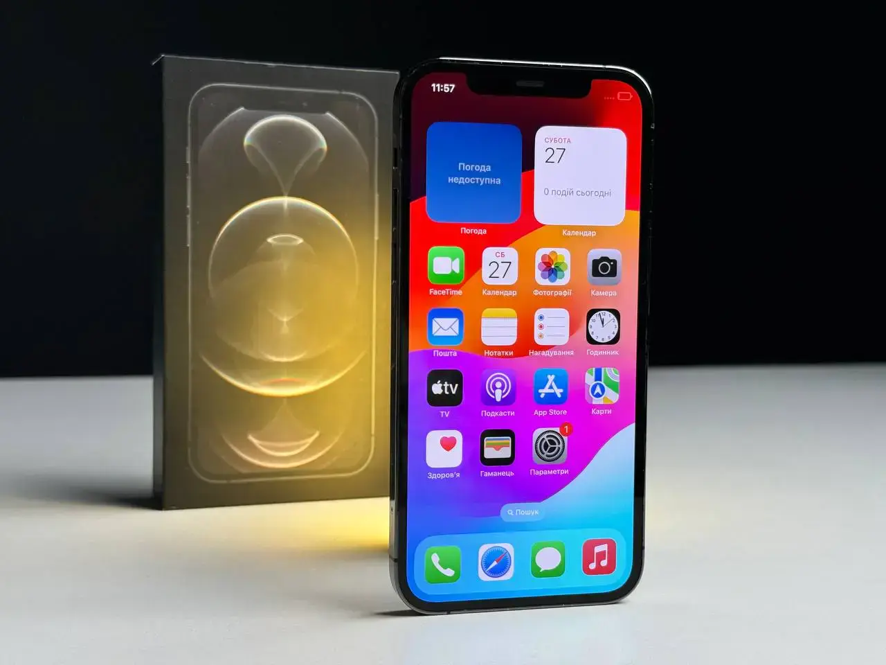 ВЖИВАНИЙ Apple iPhone 12 Pro 512GB Graphite (MGLX3, MGMU3) - Стан: гарний | Акумулятор: 80% | Комплект: коробка, кабель | Гарантія: 1 міс.