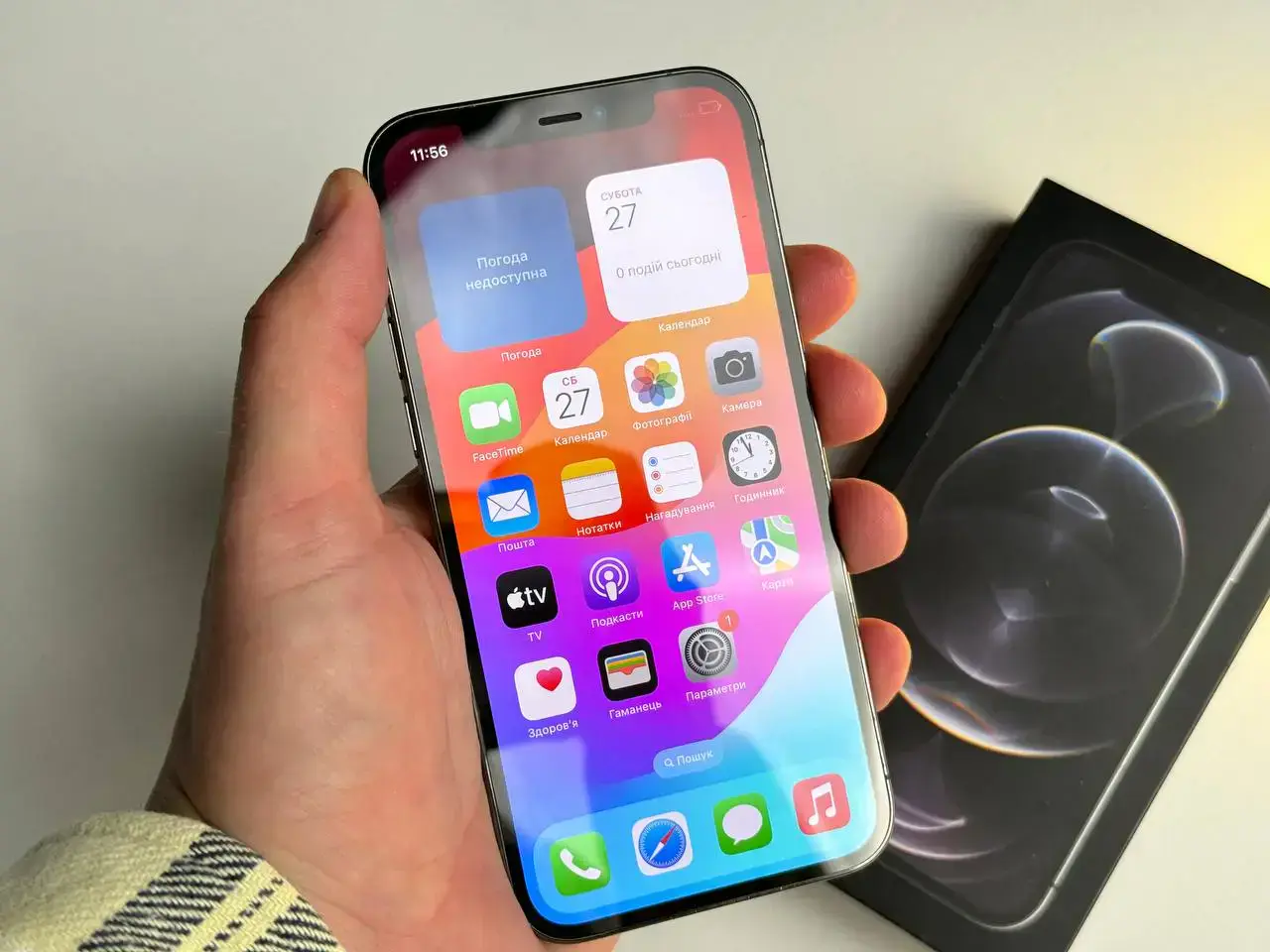 ВЖИВАНИЙ Apple iPhone 12 Pro 512GB Graphite (MGLX3, MGMU3) - Стан: гарний | Акумулятор: 80% | Комплект: коробка, кабель | Гарантія: 1 міс.