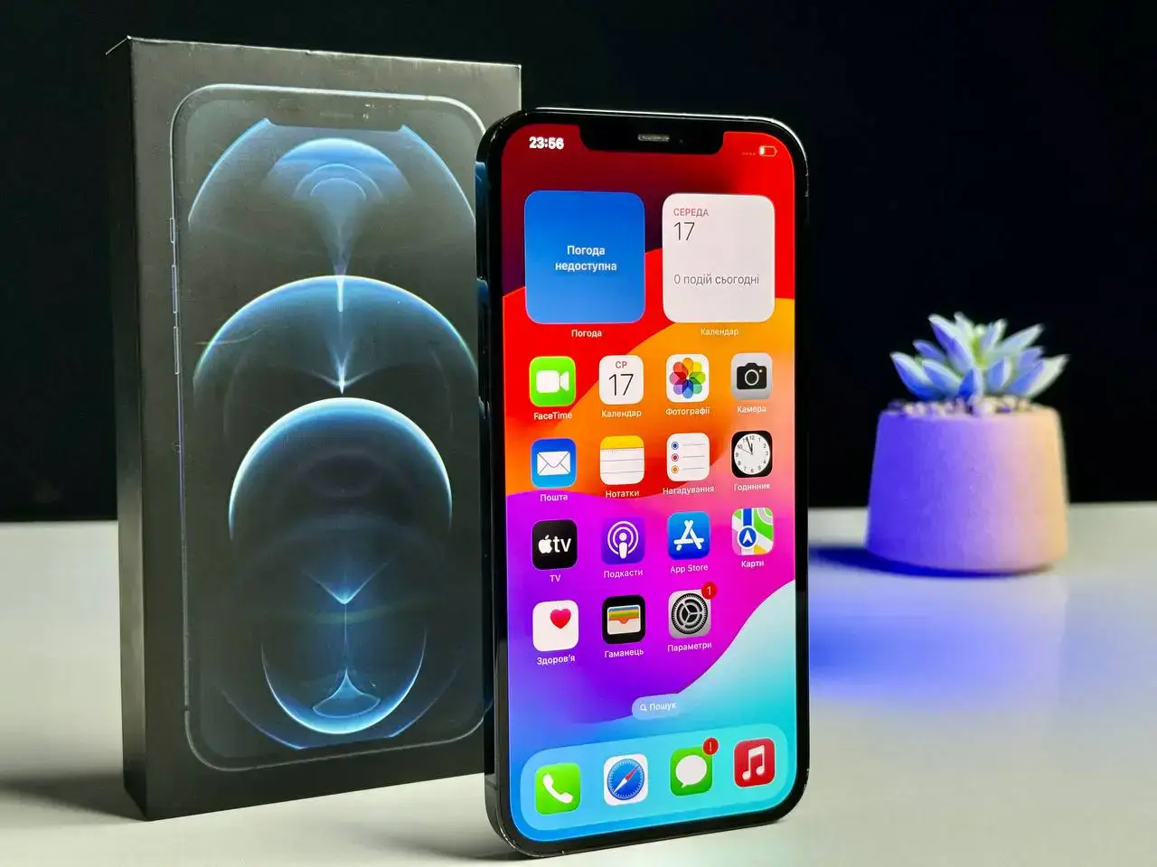 ВЖИВАНИЙ Apple iPhone 12 Pro Max 512GB Pacific Blue (MGCT3, MGDL3) - Стан: гарний | Акумулятор: 100% | Комплект: коробка | Гарантія: 1 міс.