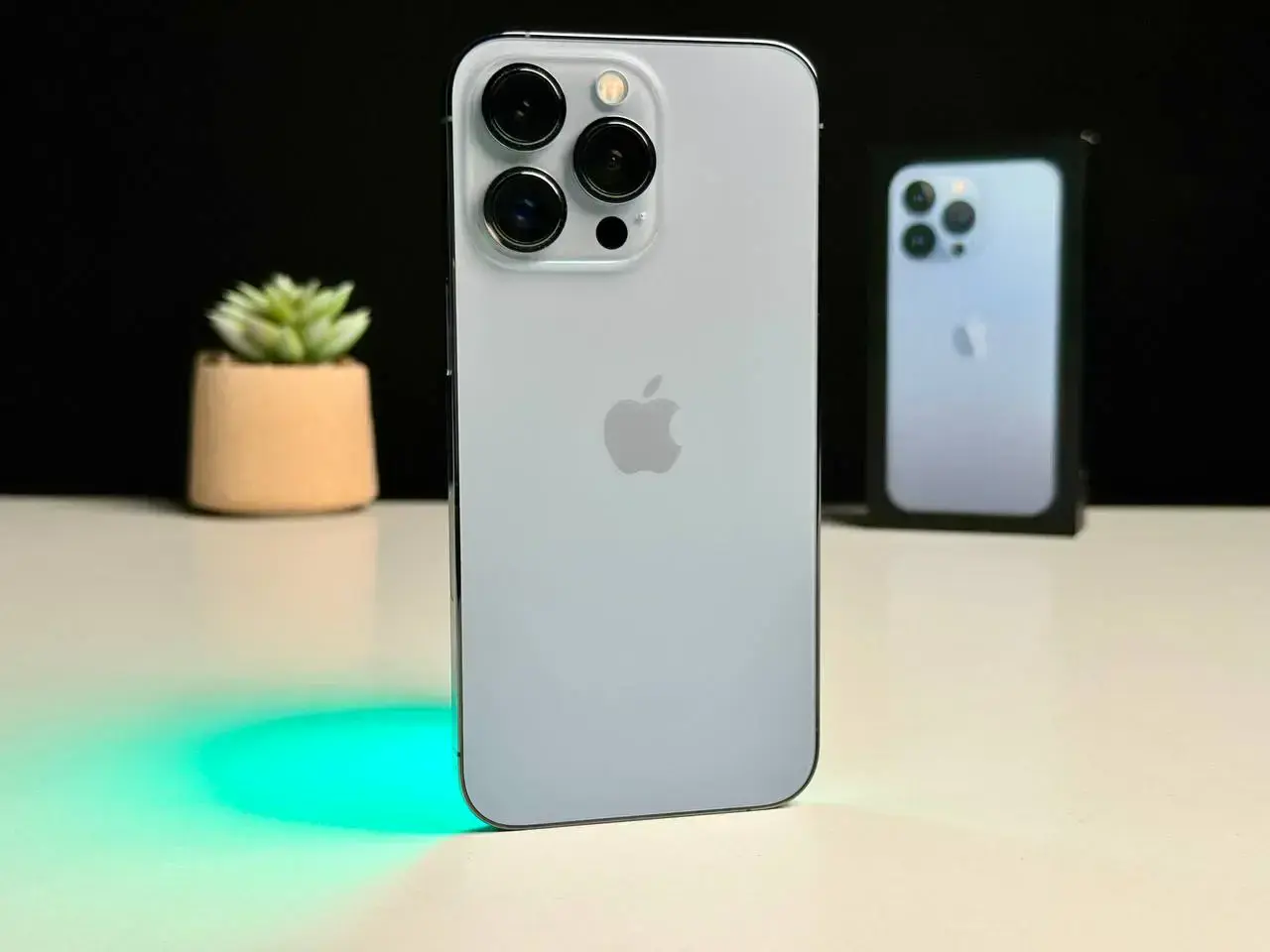 Б/У Apple iPhone 13 Pro 128GB Sierra Blue (MLTT3, MLVD3) - Состояние: хороший | Аккумулятор: 100% | Комплект: коробка | Гарантія: 1 мес.