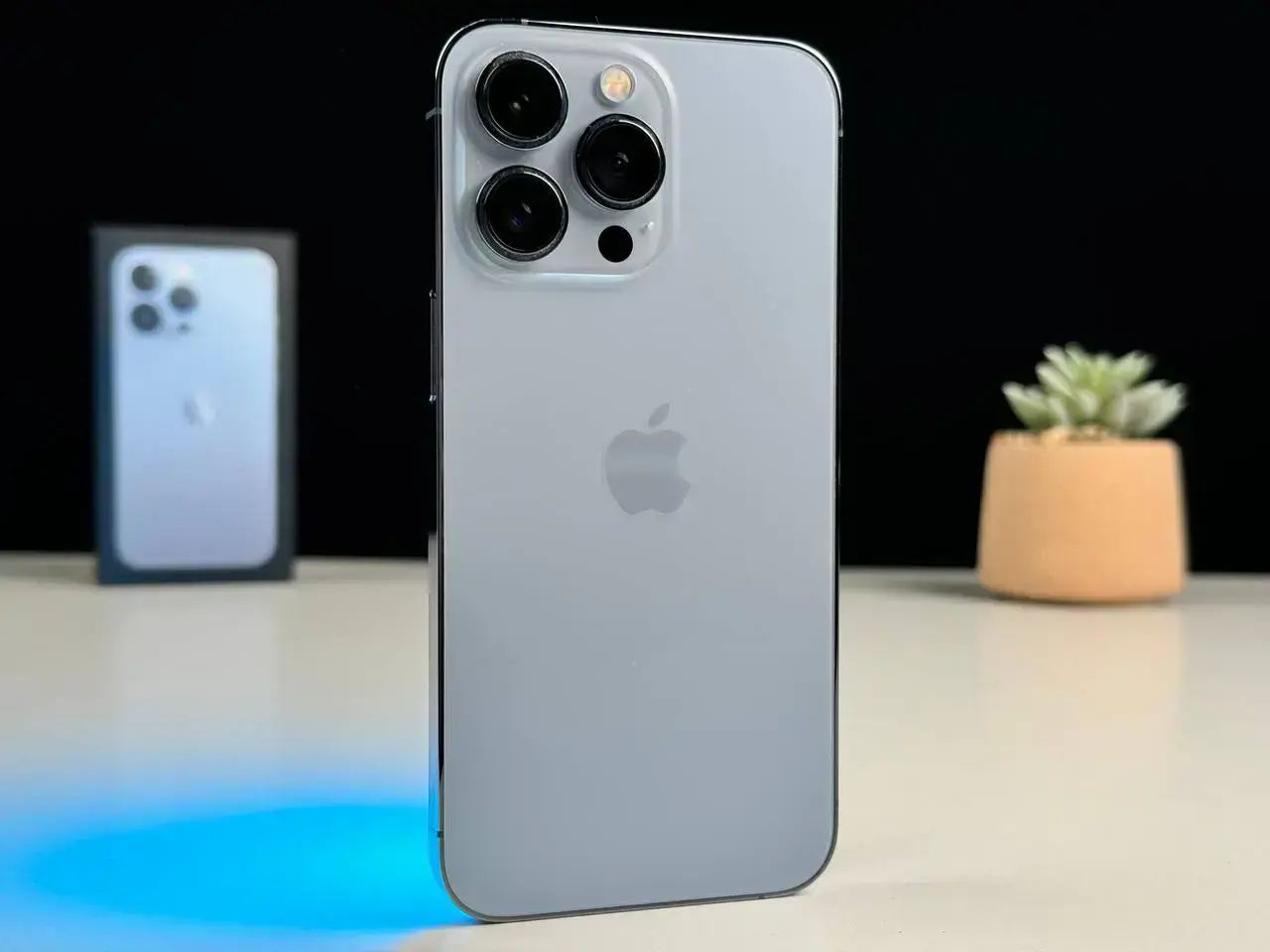 Б/У Apple iPhone 13 Pro 128GB Sierra Blue (MLTT3, MLVD3) - Состояние: хороший | Аккумулятор: 100% | Комплект: коробка | Гарантія: 1 мес.