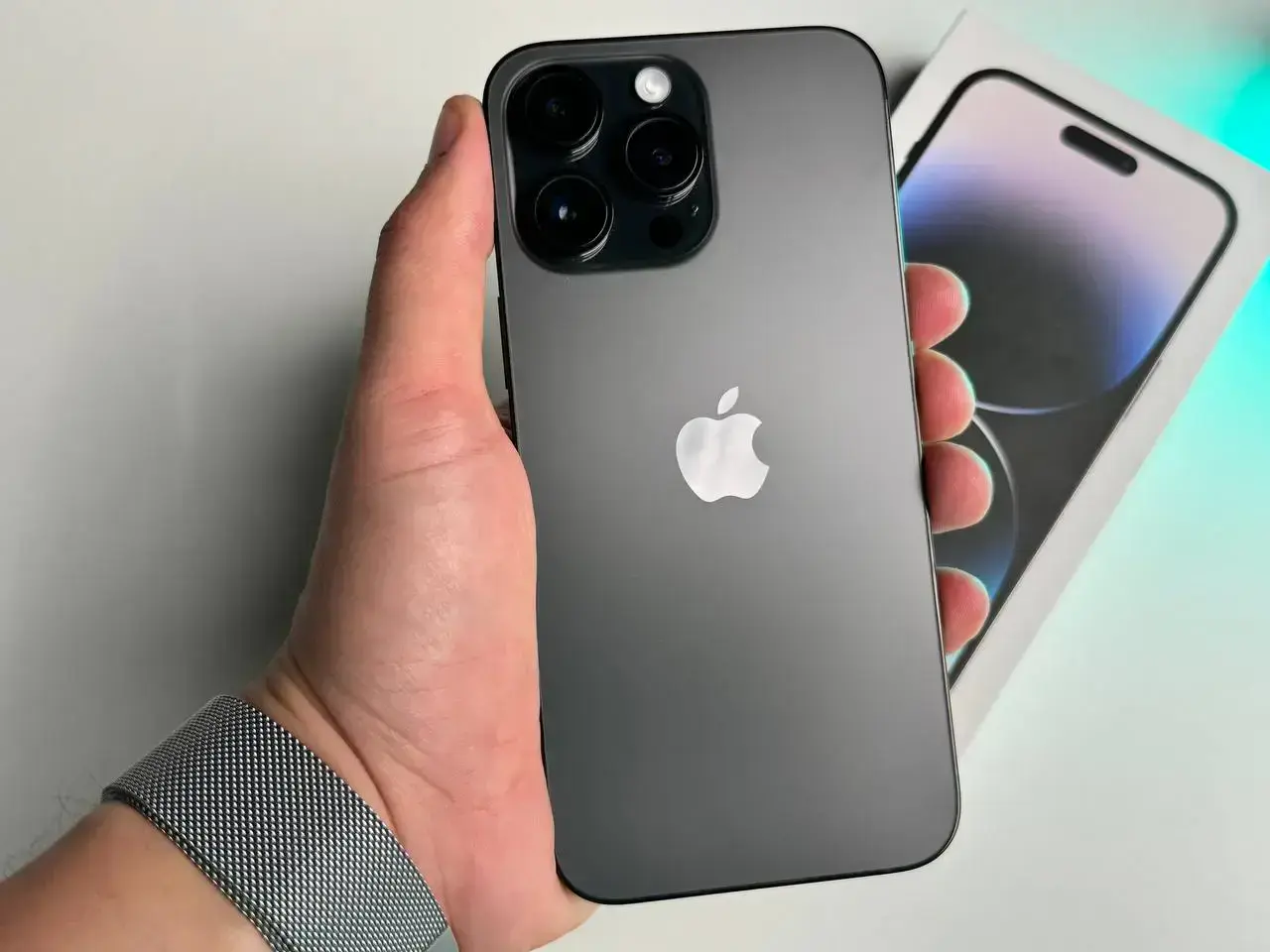 ВЖИВАНИЙ Apple iPhone 14 Pro Max 128GB Space Black eSim (MQ8N3) - Стан: ідеальний | Акумулятор: 95% | Комплект: повний | Гарантія: 1 міс.
