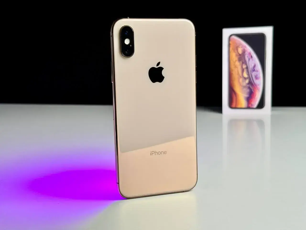 Б/У Apple iPhone XS 256GB Gold (MT9K2) - Состояние: хороший | Аккумулятор: 100% | Комплект: коробка | Гарантія: 1 мес.