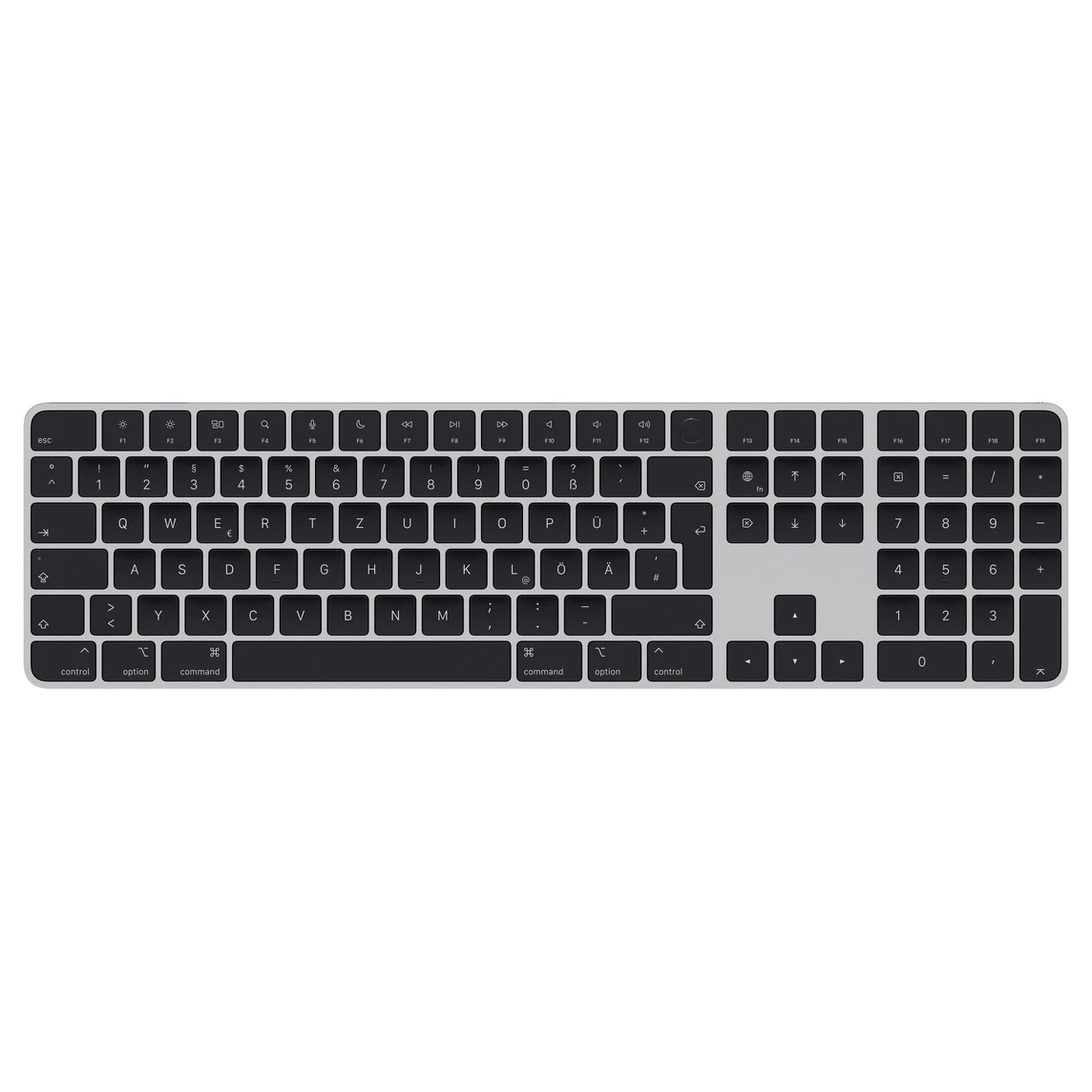 Apple Magic Keyboard with Touch ID and Numeric Keypad for Mac models with Apple silicon - Black Keys (MMMR3D/A) | німецька розкладка