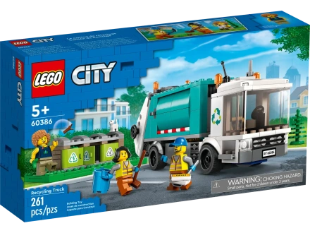 Блоковый конструктор LEGO City Мусороперерабатывающий грузовик (60386)