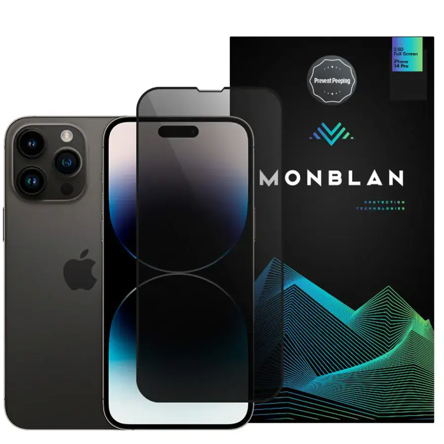 Защитное стекло конфиденциальности Monblan для iPhone 14/13 Pro/13/16е