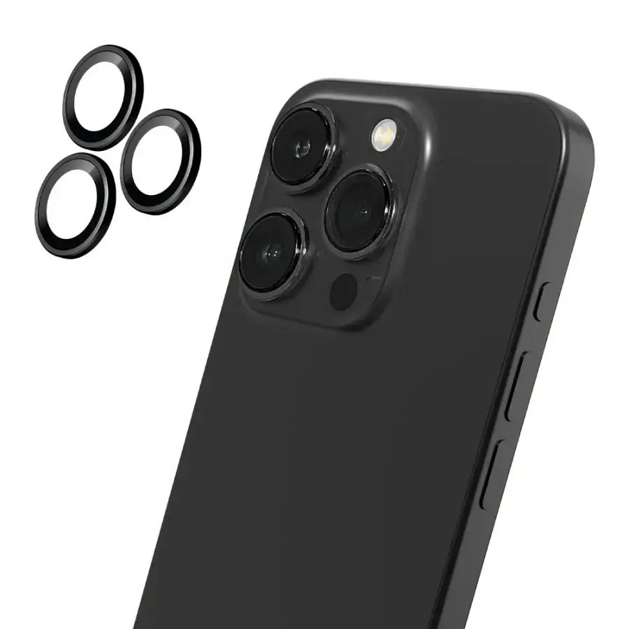 Защитное стекло LAUT PRIME GLASS для камер iPhone 15 Pro/15 Pro Max (L_IP23B_PGL_BK)