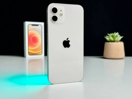 Б/У Apple iPhone 12 128GB White (MGHD3, MGJC3) - Состояние: хороший | Аккумулятор: 100% | Комплект: полный | Гарантія: 1 мес.