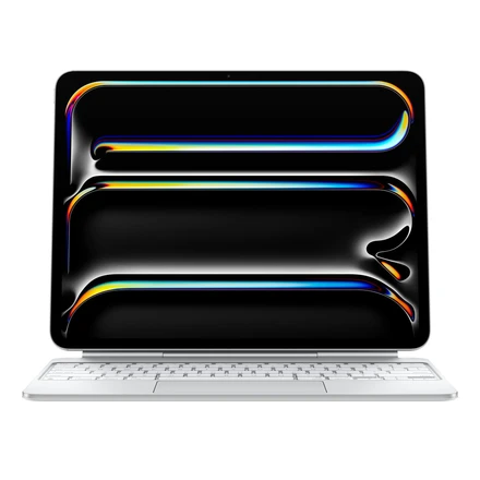 Чехол-клавиатура с подсветкой для планшета Apple Magic Keyboard for iPad Pro 13‑inch [M4] - Ukrainian - White (MWR43UA/A)