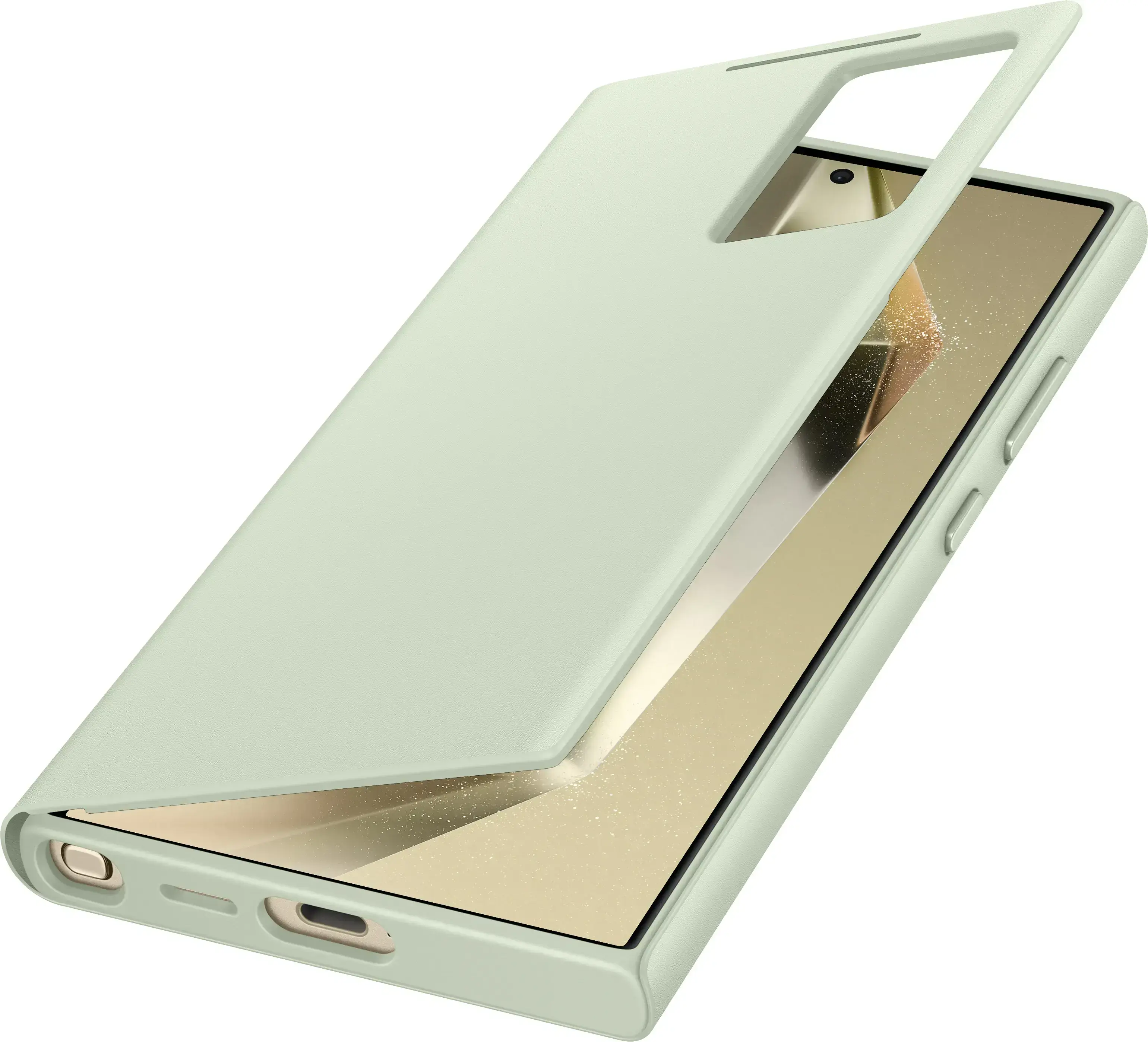 Чохол Samsung Smart View Wallet Case для Samsung Galaxy S24 Ultra - Light Green (EF-ZS928CGEGWW)