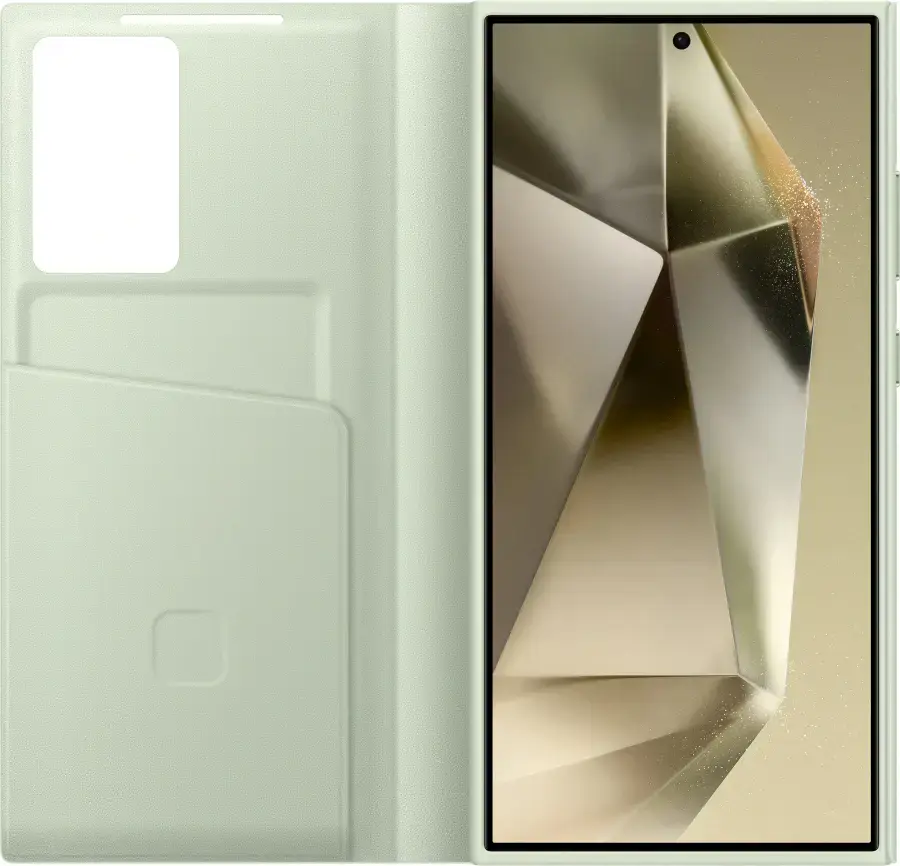 Чехол Samsung Smart View Wallet Case для Samsung Galaxy S24 Ultra - Light Green (EF-ZS928CGEGWW)