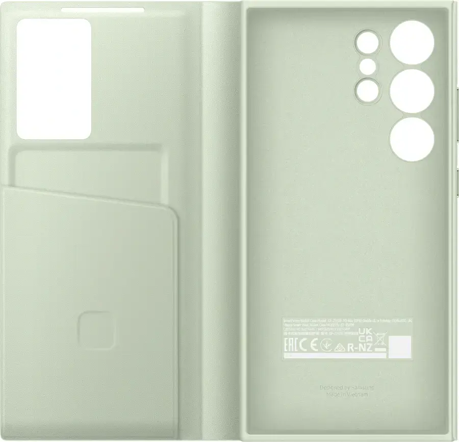 Чехол Samsung Smart View Wallet Case для Samsung Galaxy S24 Ultra - Light Green (EF-ZS928CGEGWW)