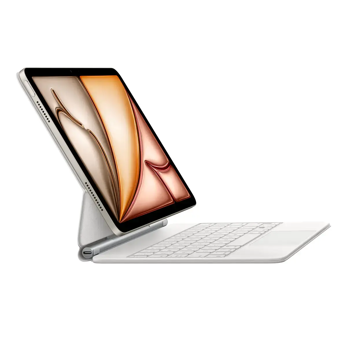 Чохол-клавіатура Apple Magic Keyboard for iPad Air 11" M2 & iPad Air 10.9" & iPad Pro 11" M2 - French - White (MJQJ3F/A) з гравіюванням кирилицею