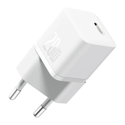 Сетевое зарядное устройство Baseus GaN5 Fast Charger 1C PD3.0 20W Type-C 3A White (CCGN050102)