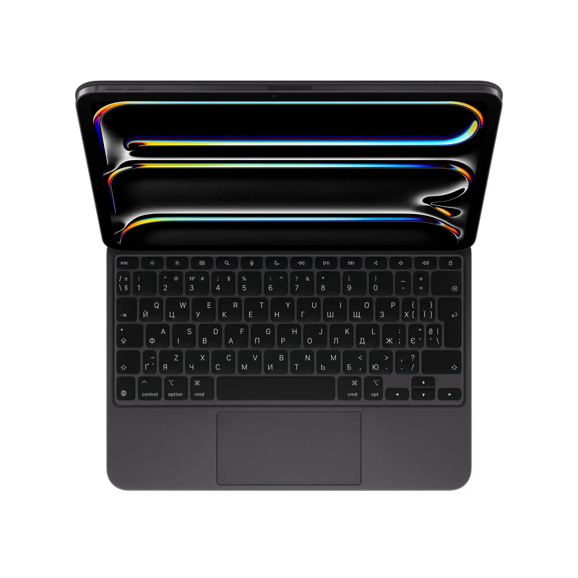 Чохол-клавіатура з підсвіткою для планшета Apple Magic Keyboard for iPad Pro 11‑inch [M4] - Ukrainian - Black (MWR23UA/A)