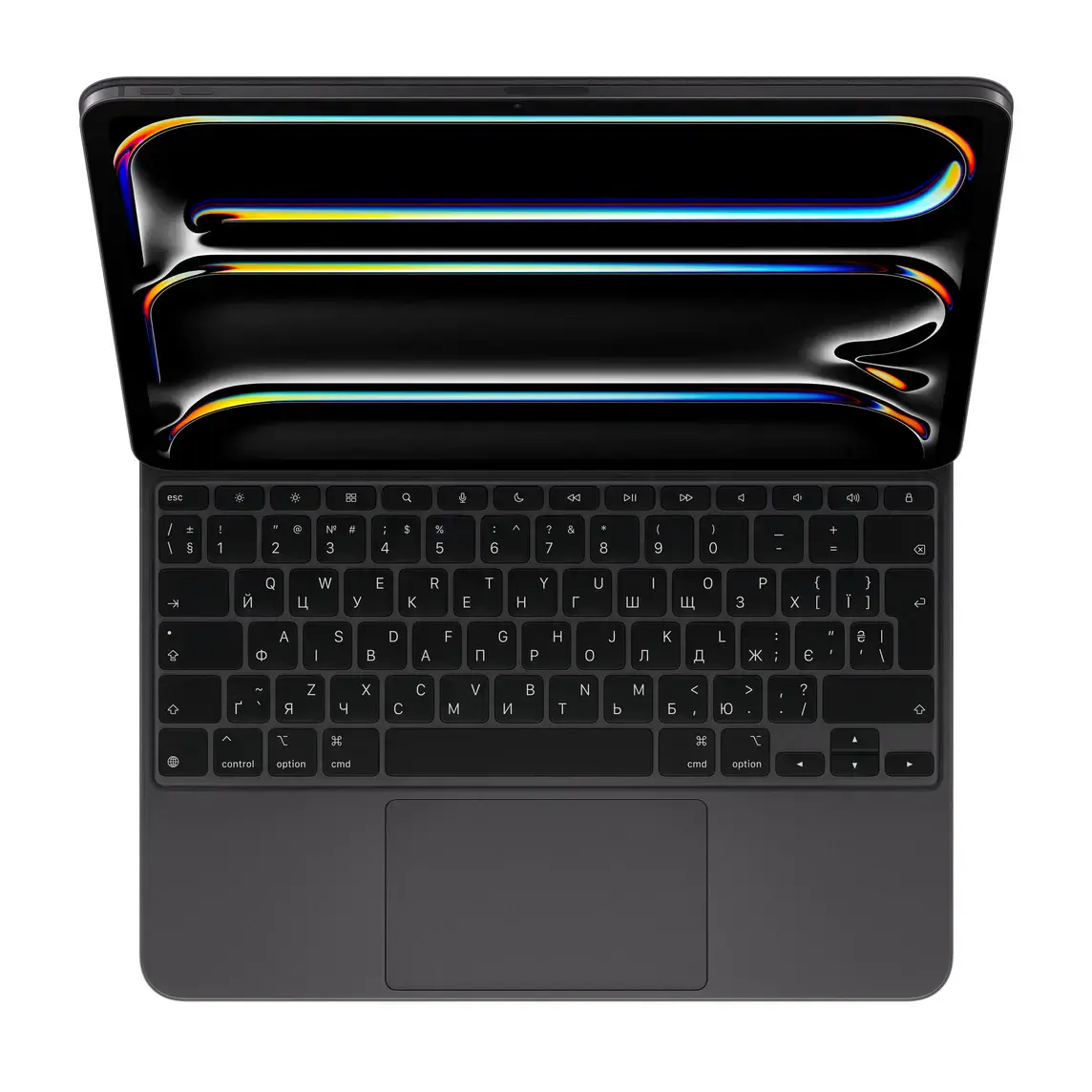Чохол-клавіатура з підсвіткою для планшета Apple Magic Keyboard for iPad Pro 13‑inch [M4] - Ukrainian - Black (MWR53UA/A)