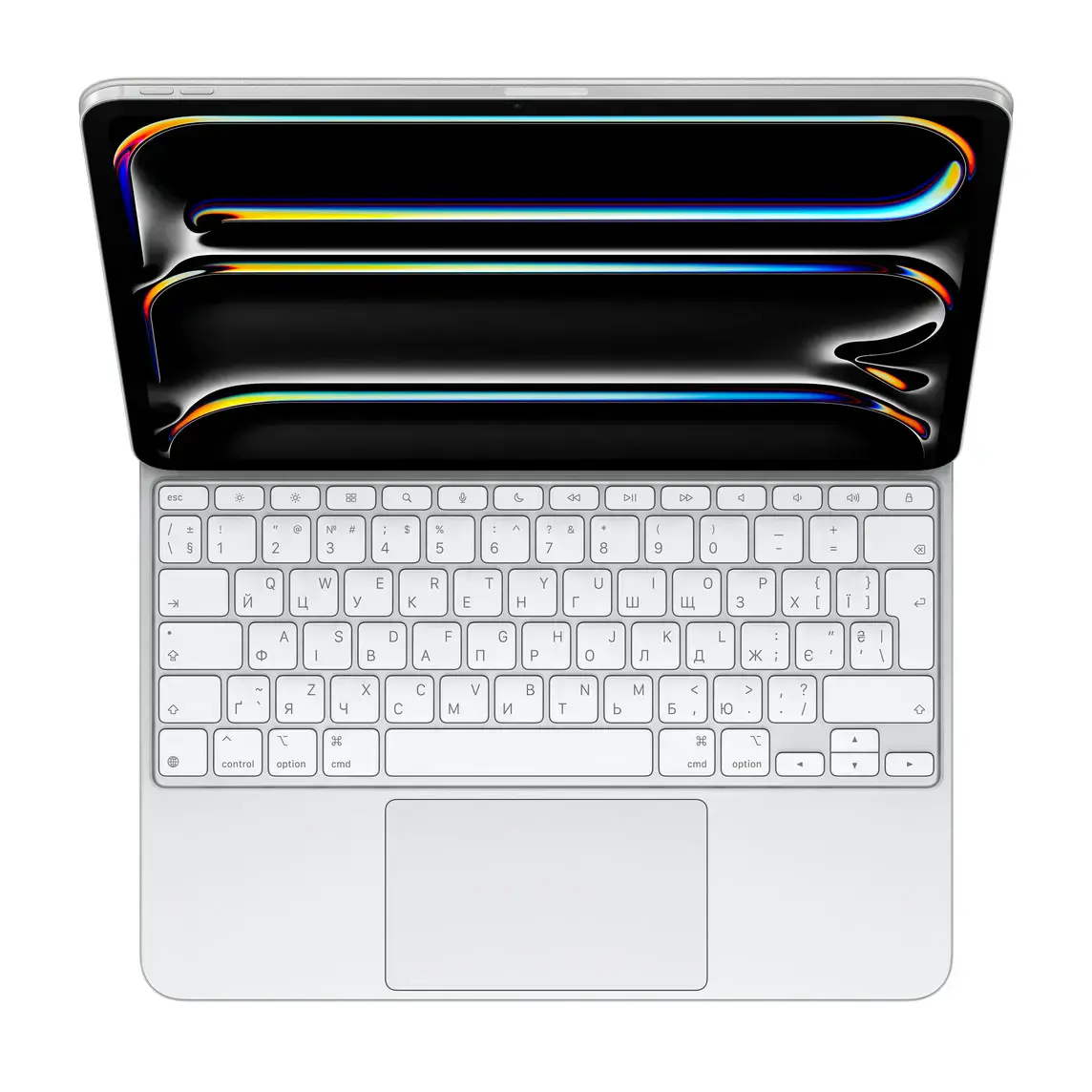 Чехол-клавиатура с подсветкой для планшета Apple Magic Keyboard for iPad Pro 13‑inch [M4] - Ukrainian - White (MWR43UA/A)