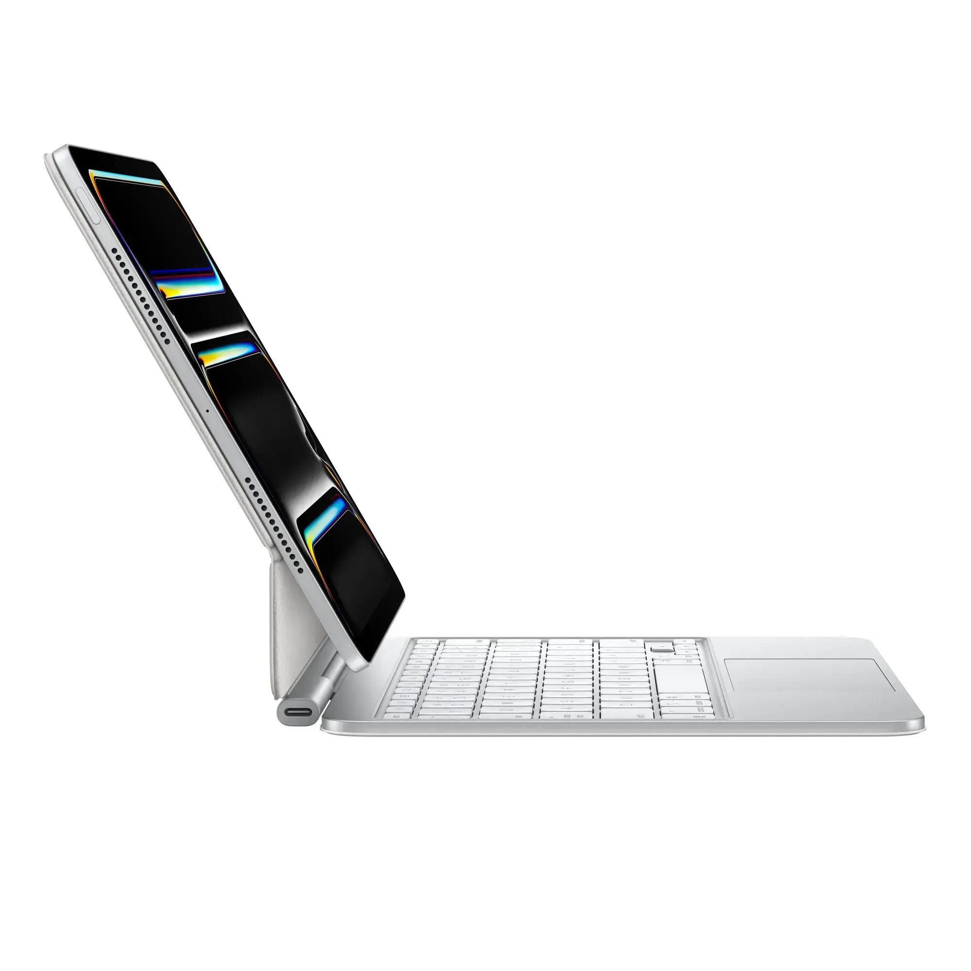 Чехол-клавиатура с подсветкой для планшета Apple Magic Keyboard for iPad Pro 11‑inch [M4] - Italian - White (MWR03T/A)