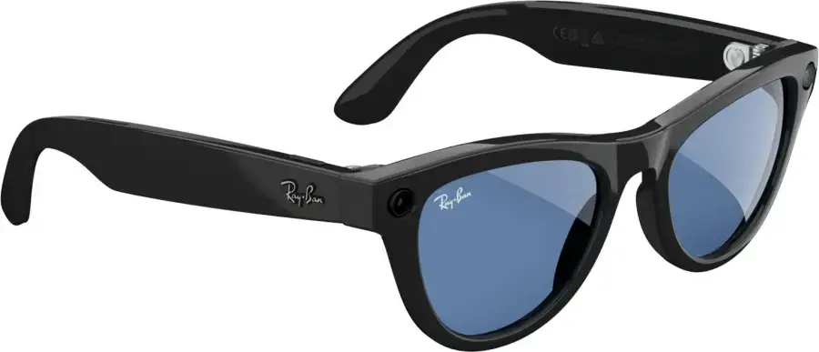 Смарт-очки Ray-Ban | Meta Skyler Standard - Shiny Black / Transitions Cerulean Blue (RW4010 601/MF 52-20)