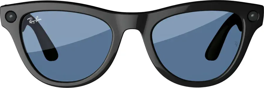 Смарт-очки Ray-Ban | Meta Skyler Standard - Shiny Black / Transitions Cerulean Blue (RW4010 601/MF 52-20)