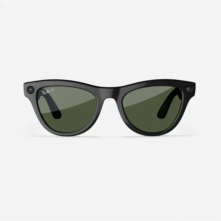 Смарт-очки Ray-Ban | Meta Skyler Standard - Shiny Black / G-15 Green (RW4010 601/71 52-20)