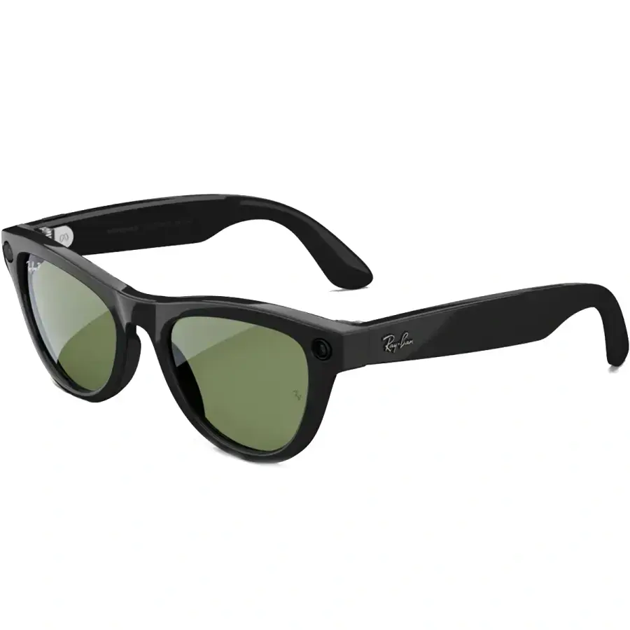 Смарт-очки Ray-Ban | Meta Skyler Standard - Shiny Black / G-15 Green (RW4010 601/71 52-20)