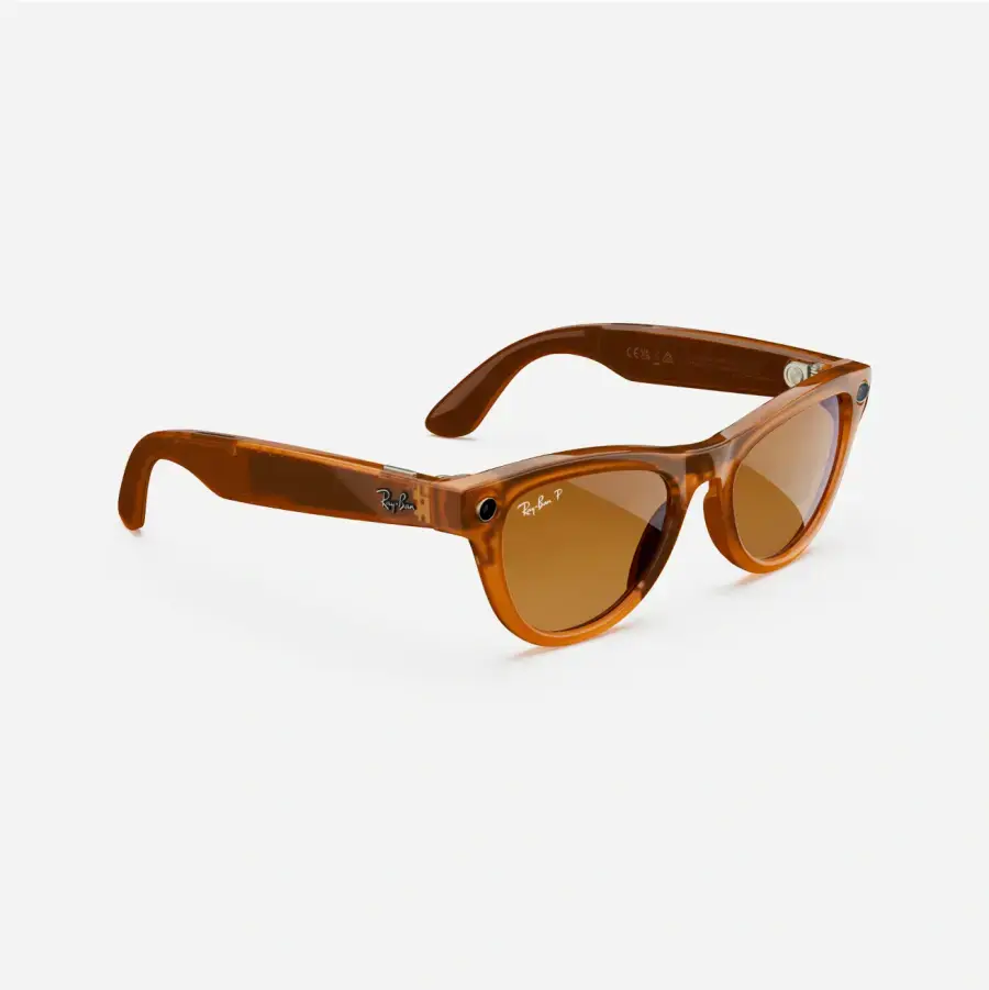 Смарт-очки Ray-Ban | Meta Skyler Standard - Shiny Caramel Transparent / Brown (RW4010 670683 52-20)