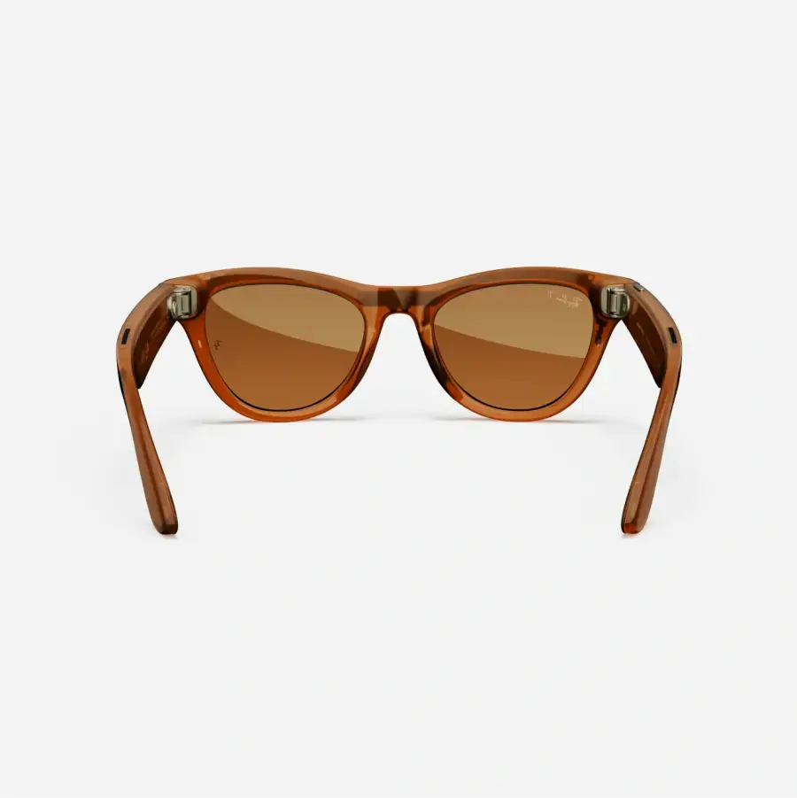 Смарт-очки Ray-Ban | Meta Skyler Standard - Shiny Caramel Transparent / Brown (RW4010 670683 52-20)